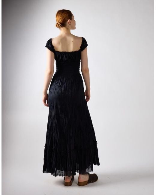 Glamorous Blue Babydoll Maxi Dress