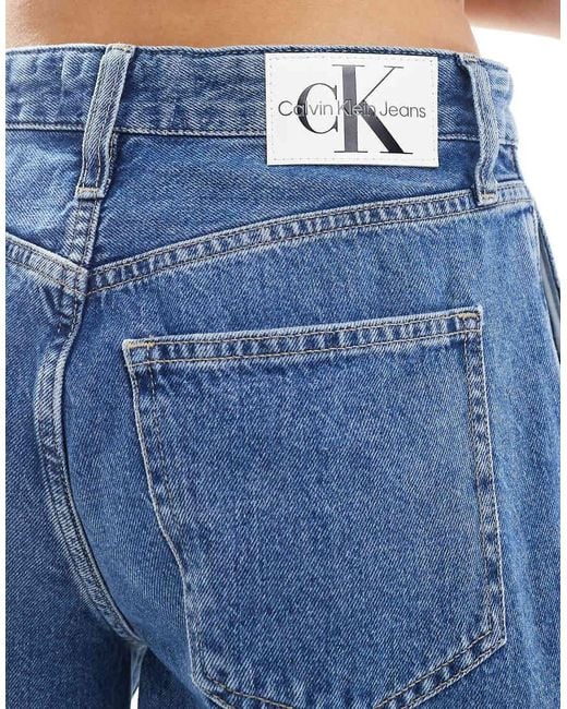 Calvin Klein Blue 90S Straight Denim Shorts