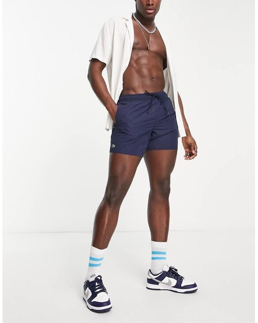 Lacoste Blue Logo Swim Shorts for men