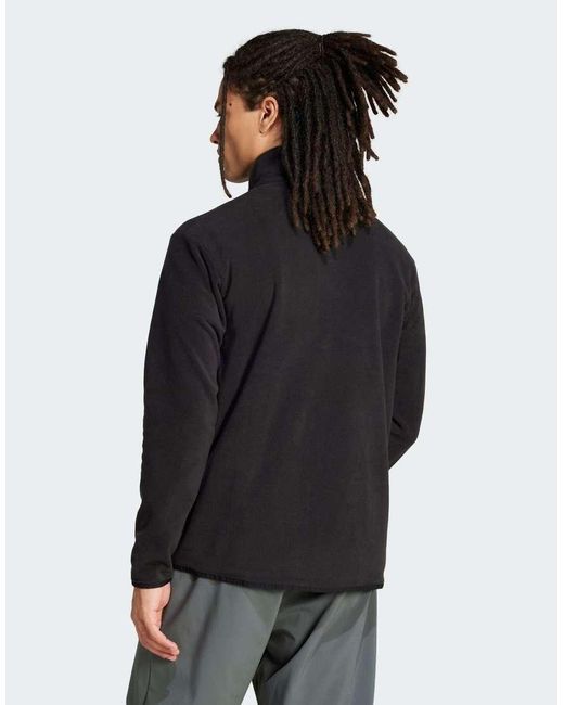 Adidas Originals Blue Multi Essentials Full-Zip Fleece Jacket for men