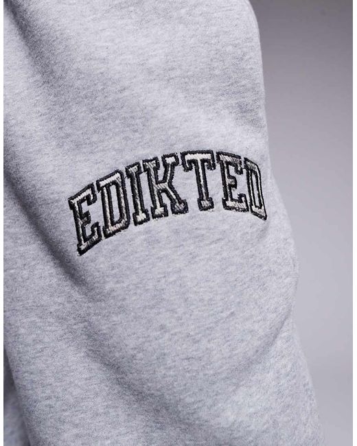 Edikted Gray Camo Crush Sweatpants