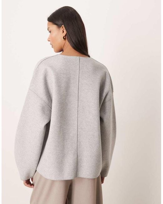 Vila Gray Clean Cropped Lightweight Jacket