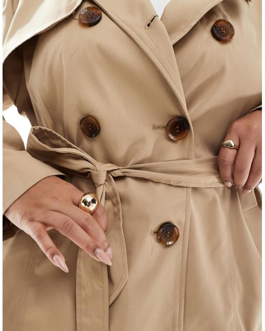 ONLY Natural – kurzer trenchcoat