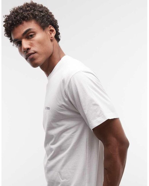No Problemo Gray 100% Cotton Logo T-shirt With 'trip Advisor' Back Print for men