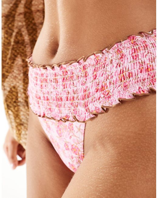 Frankie's Bikinis Pink Premium Sofie Bikini Bottom