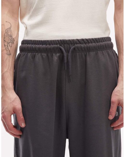 The North Face Gray Essential Logo Light Oversized Pant for men