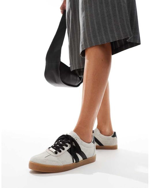 Schuh Black Marnie Gum Sole Trainers