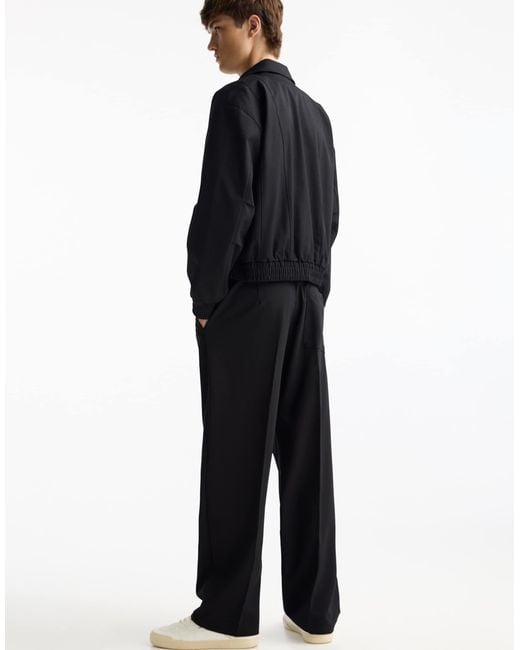 Pull&Bear – elegante hose in Black für Herren