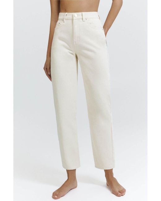 Pull&Bear White – mom-jeans