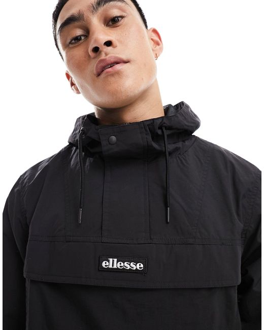 Pierleoni - giacca con cappuccio nera di Ellesse in Black da Uomo