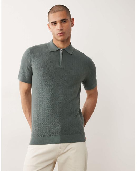 SELECTED – polohemd in Gray für Herren