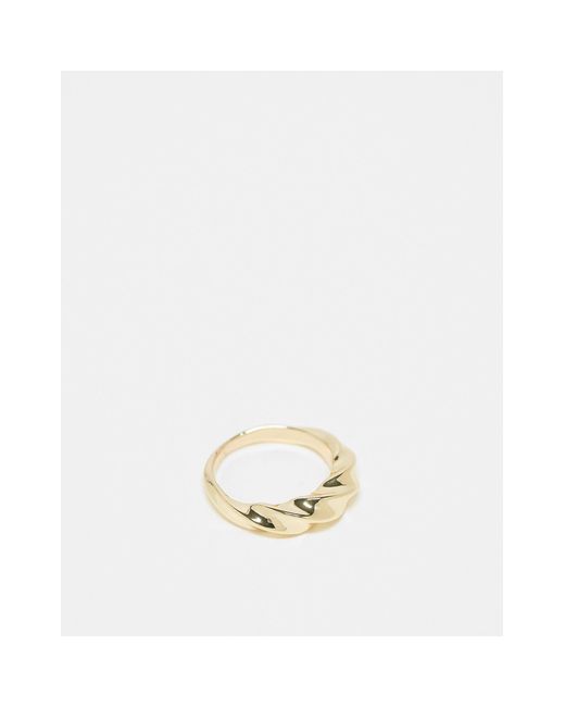 & Other Stories White Chunky Twist Ring