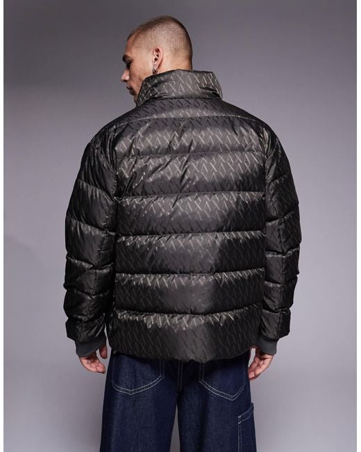 ARMANI EXCHANGE Gray Puffer Jacket for men