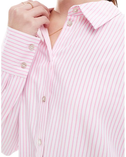 Vero Moda Pink Oversized Shirt