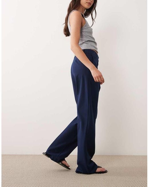 ASOS Blue Tailored Slim Straight Pants