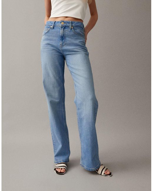 ASOS Blue Comfort Stretch Straight Leg Jeans