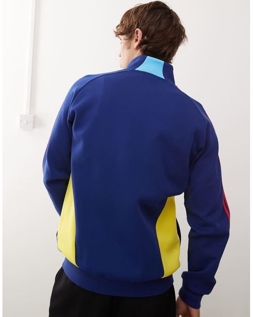 Adidas Originals Blue Adidas Football Arsenal Carnival Track Jacket for men