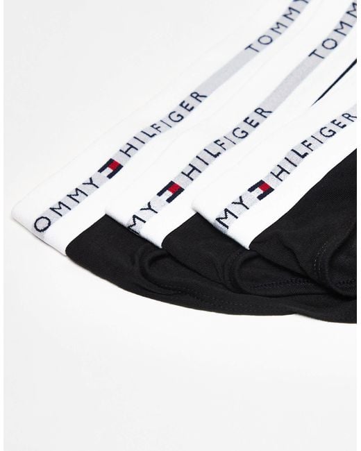Tommy Hilfiger – signature essentials – 3er-pack slips aus baumwolle in Black für Herren