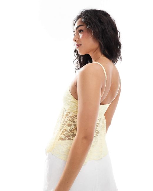 Miss Selfridge White – babydoll-camisole