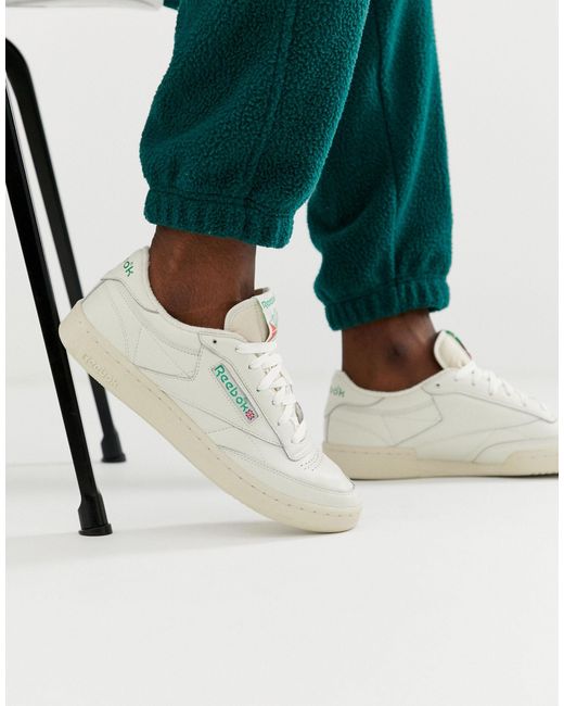 Reebok Club C - Sneakers In Gebroken Wit in het Wit voor heren - Bespaar  33% - Lyst