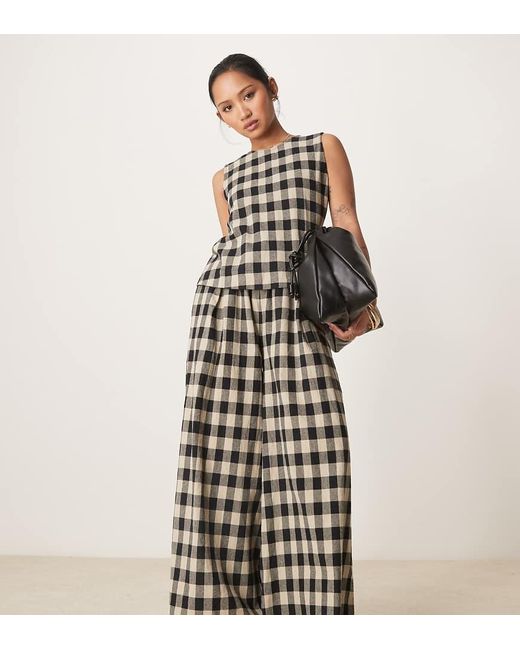 Nobody's Child Petite White Jerrow Wide Leg Trousers Co-ord