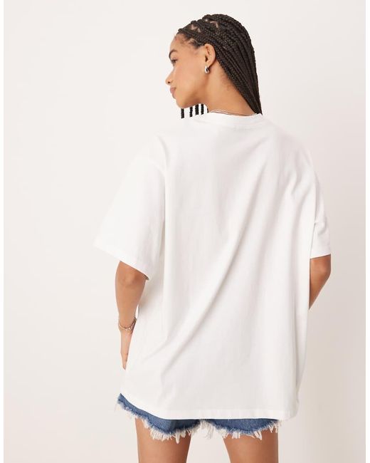 ASOS White Oversized T-shirt With Miami Shell Graphic