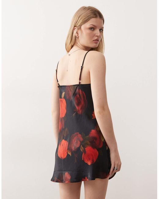 Reclaimed (vintage) Pink – trägerkleid aus satin