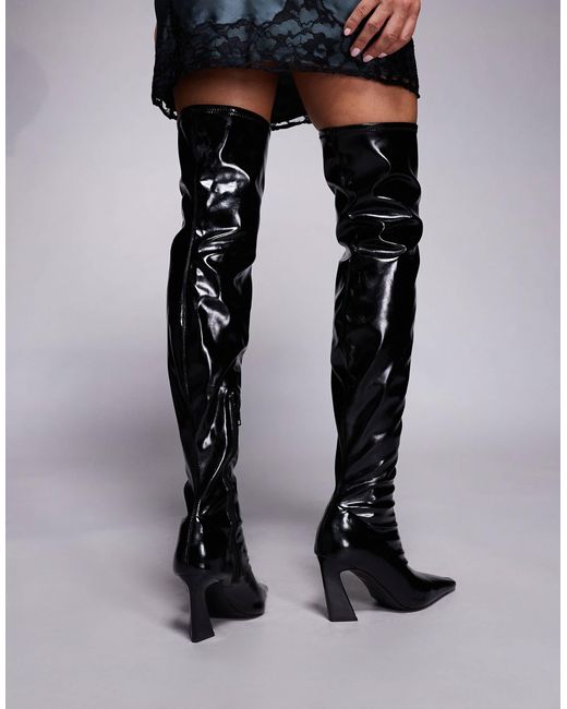 Keeper - cuissardes souples à bout effilé ASOS en coloris Black