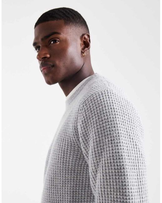 Levi's Gray Presidio Textured Knit Sweater for men