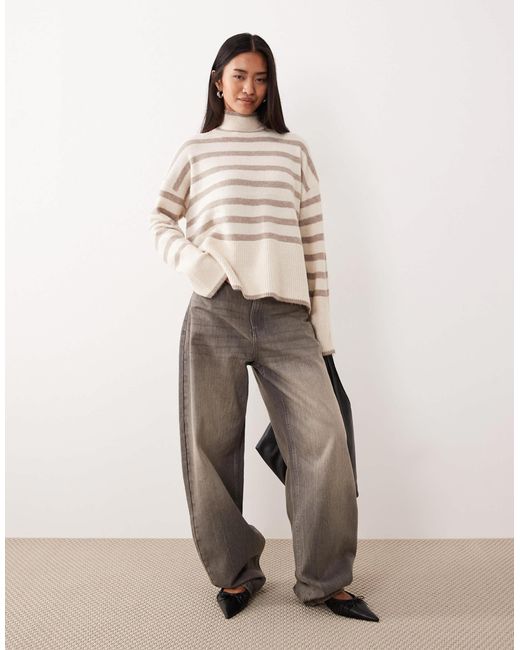 Vila Red – gestreifter pullover