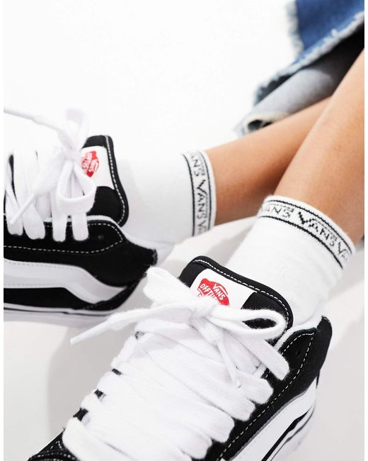 Vans Knu Skool Halfhoge Sneakers in het Blauw Lyst NL