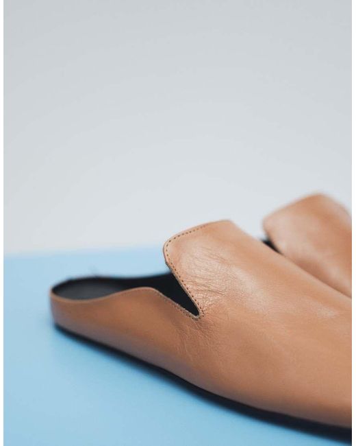 ASOS Blue Maude Premium Slipper Mules
