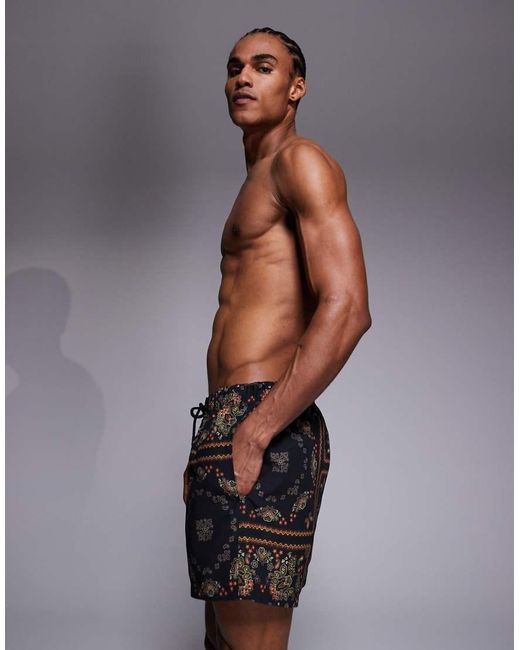 ASOS Black Swim Shorts for men