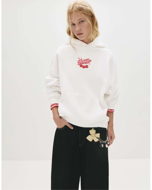 Pull&Bear White – kapuzenpullover