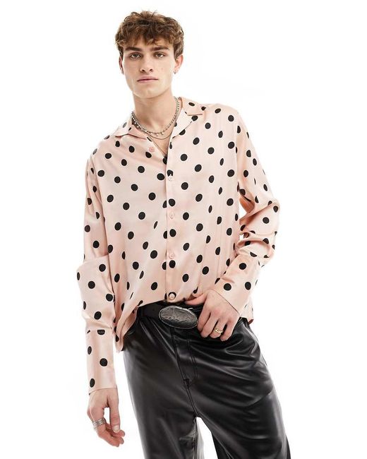 Camisa rosa lunares deals