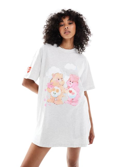 Cotton On White 90's Care Bears Sharing Is Caring Sleep Nightie