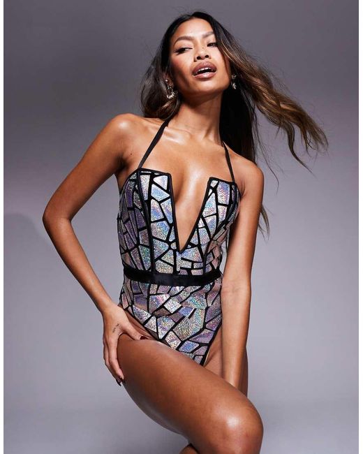 Ann Summers Gray Halloween Glass Heart Dallas Body