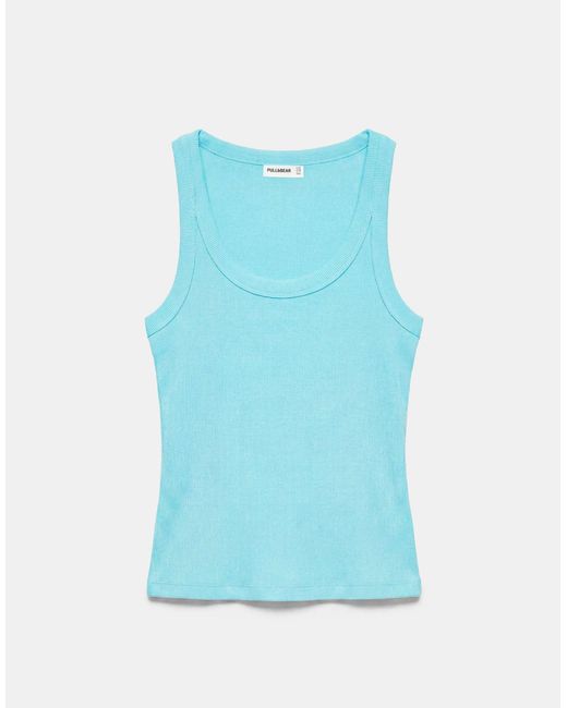 Débardeur basique - pâle Pull&Bear en coloris Blue