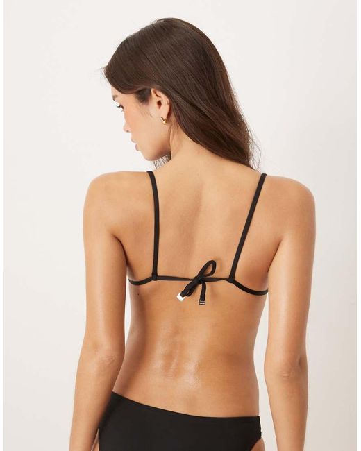 Calvin Klein Natural Luxe Triangle Tie Bikini Top