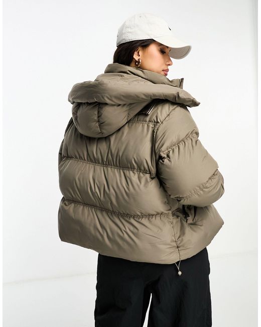 The Couture Club Brown Essentials Puffer Jacket