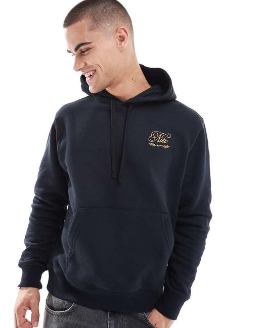 nike black hoodie asos