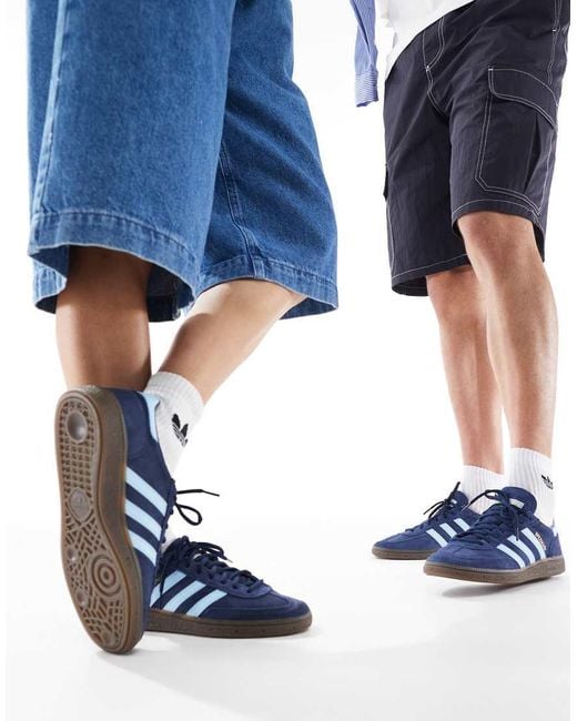 Adidas Originals Blue Handball Spezial Gum Sole Trainers
