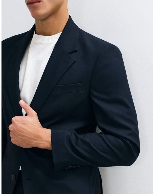 ASOS Blue Slim Suit Blazer for men