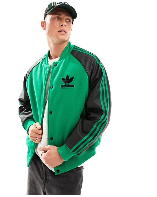 Giacca invernale e nera di Adidas Originals in Green da Uomo