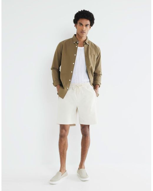 River Island White Pull On Shorts for men