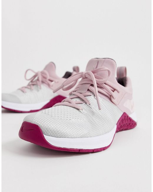 Nike Rubber Nike Metcon Flyknit 3 in Pink | Lyst Australia