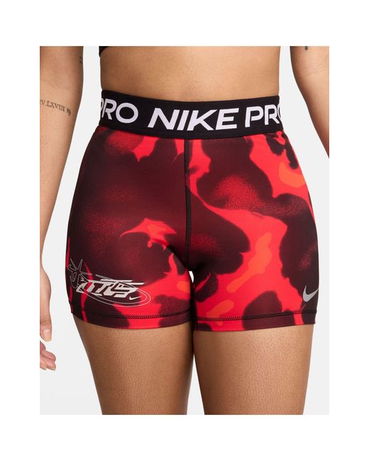 Nike Nike Pro Megan Thee Stallion Flame Print 5 Inch legging