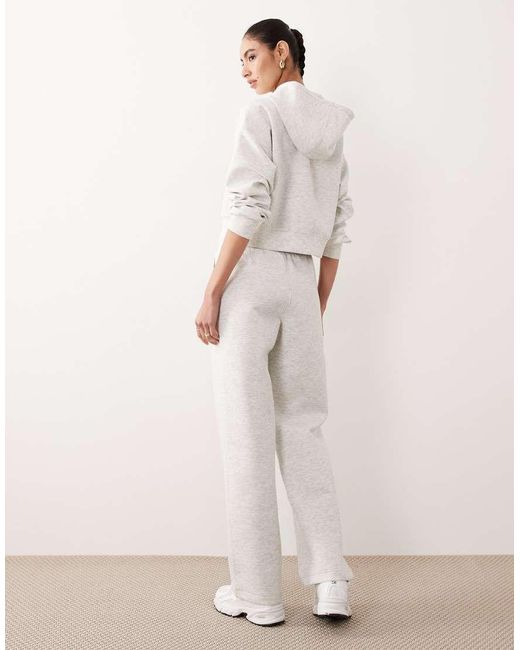 Abercrombie & Fitch Natural Ypb High Rise Straight Leg Fleece joggers Co-ord