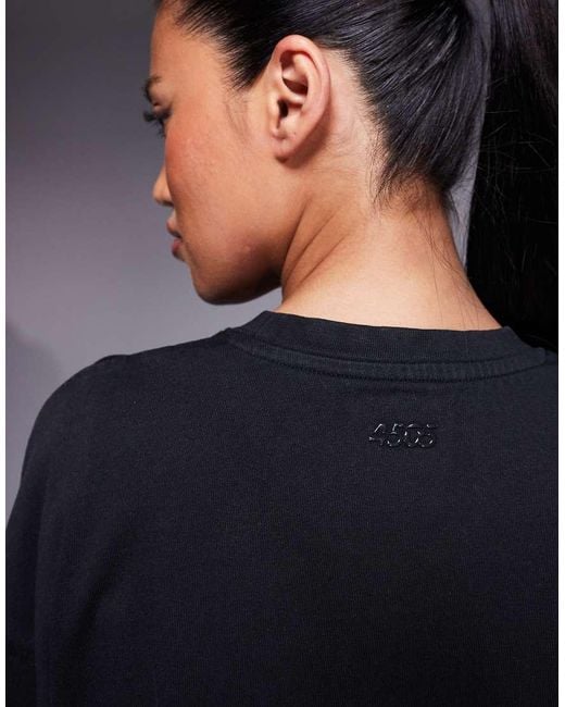 4505 Blue Icon Heavyweight Cotton Cropped T-shirt With Quick Dry Finish