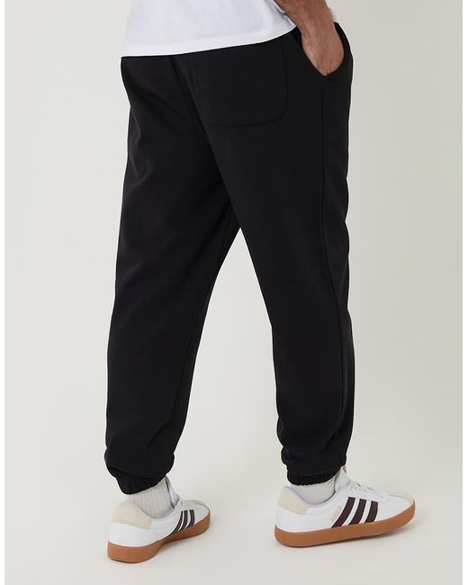 Threadbare Black Tapered Joggers for men
